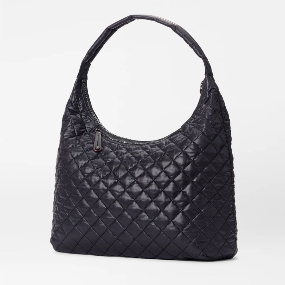 MZ Wallace Quilted Hobo Shoulder Bag in Black - Picture 5 of 6